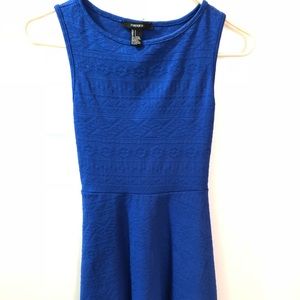 Forever21 Royal blue dress with pattern